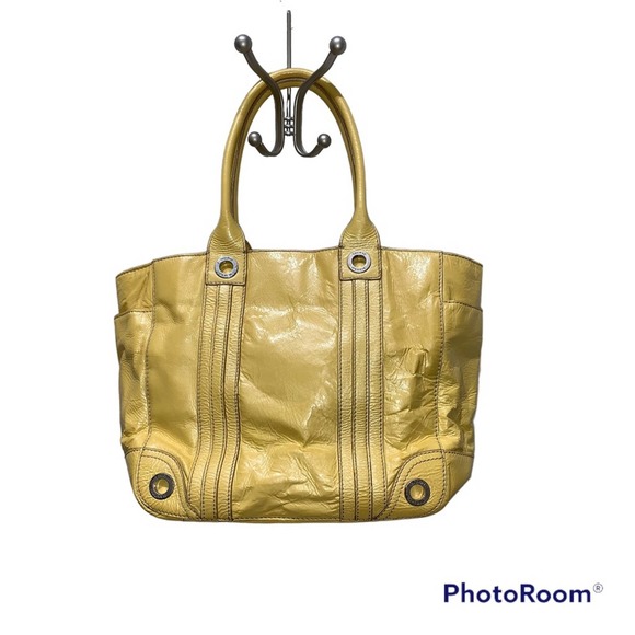 Sigrid Olsen - Large Yellow Patent Leather Tote, GUC - Picture 16 of 16
